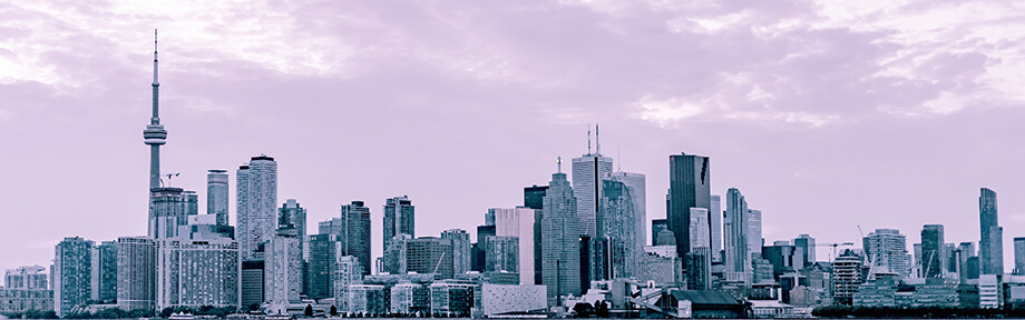 Th Toronto skyline - the perfect view for your commute