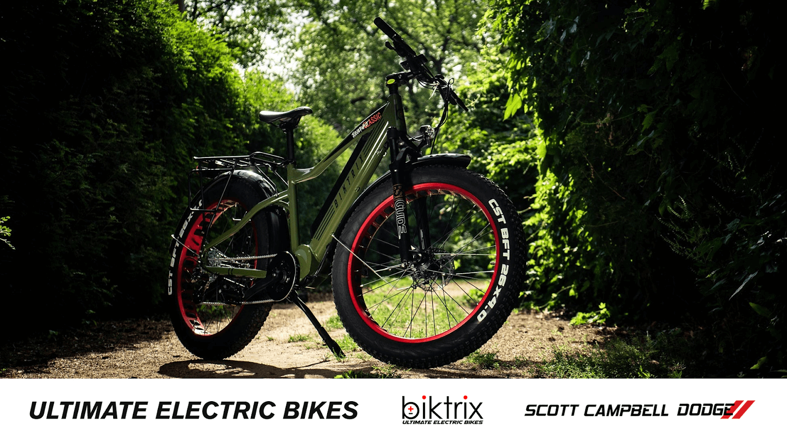 Biktrix electric bike in the forest