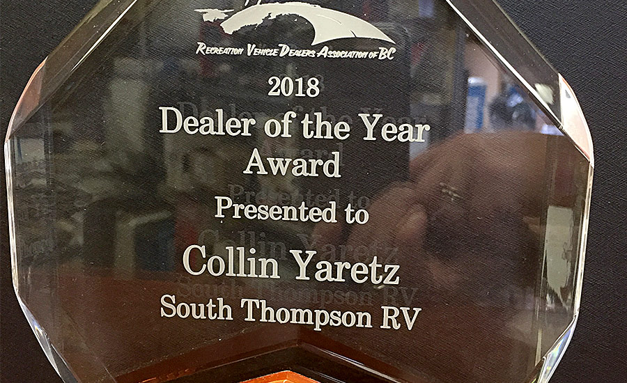 2018 dealer of the year award
