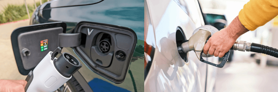 Featured Image vinfast ev charging vs gas pump
