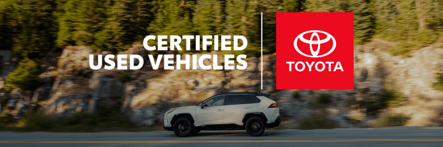 toyota-rav4-on the road with certified used vehicles written