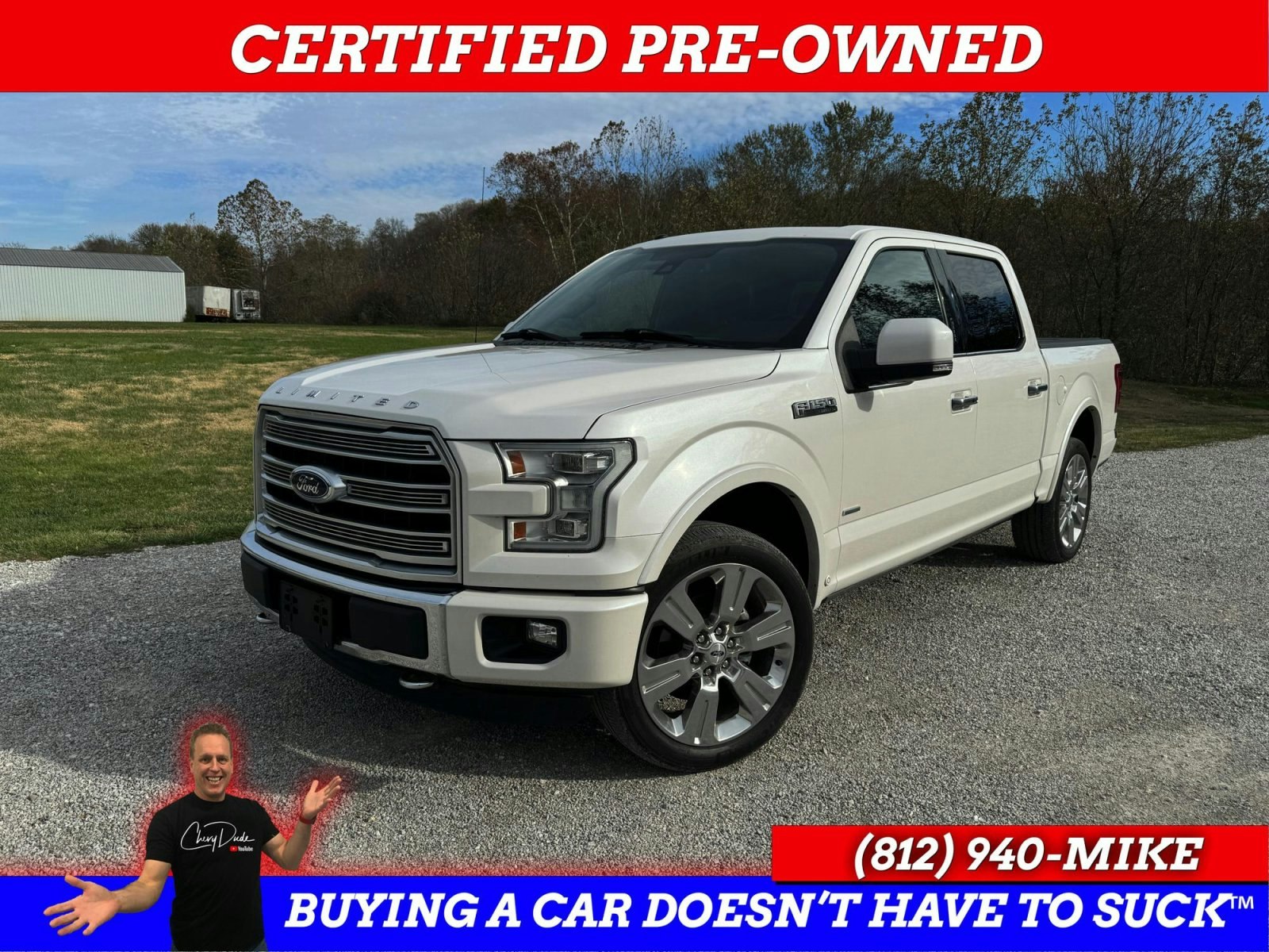 2016 Ford F150 SuperCrew Cab Limited Pickup 5 1/2 ft (P1297) Main Image