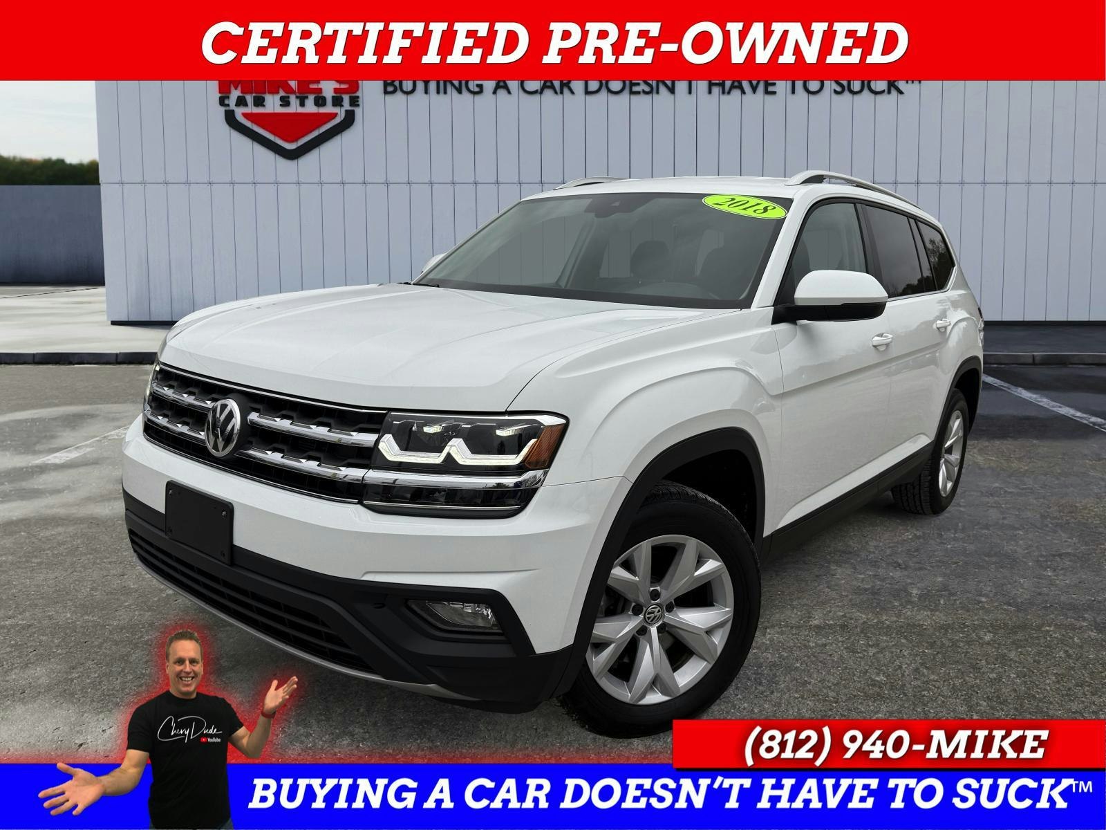 2018 Volkswagen Atlas SE 4Motion w/Tech Pkg (P1485) Main Image