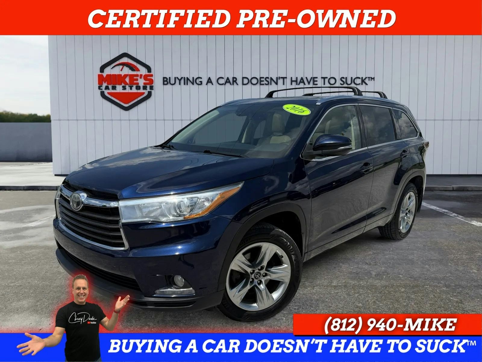 2016 Toyota Highlander Limited Platinum (P1611) Main Image