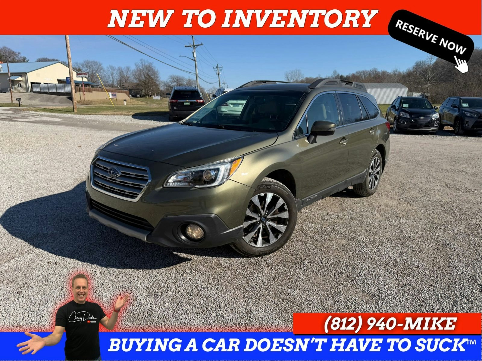 2015 Subaru Outback 2.5i Limited Wagon (P1684) Main Image