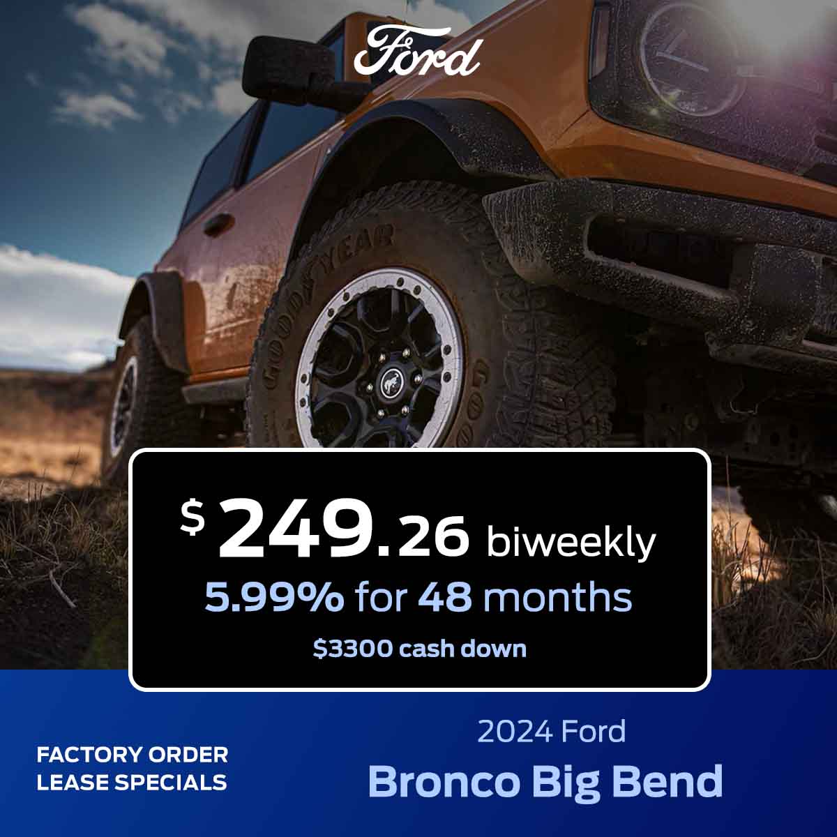 Bronco Big Bend Ford Lease Special