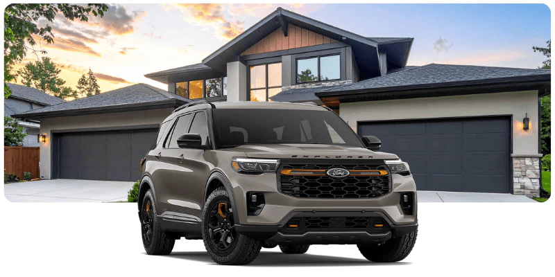 house background with ford  SUV