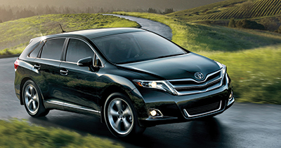 Black 2016 Toyota Venza in the country
