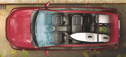 toyota rav4 interior top view
