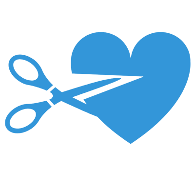 Scissors and heart