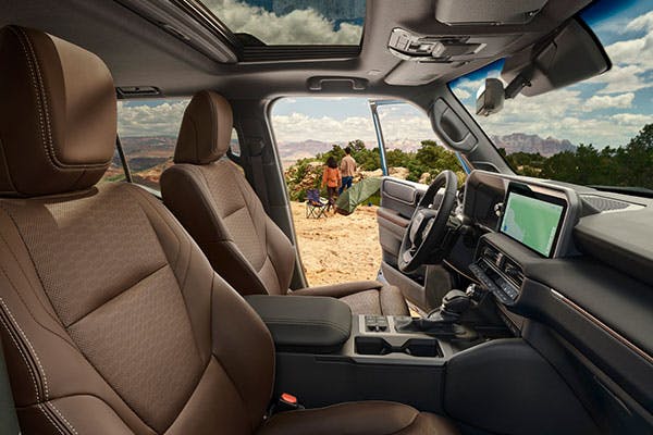 toyota land cruiser interior cabin seating