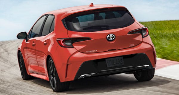 toyota corolla hatchback exterior rear