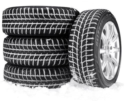 Tires in snow