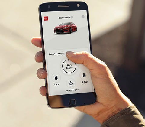2023 toyota camry and camry hybrid tech and safety, remote connect