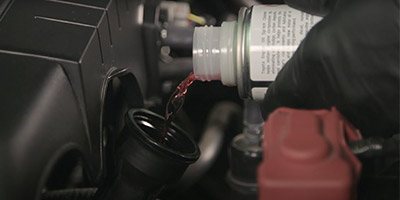 engine oil system cleaning