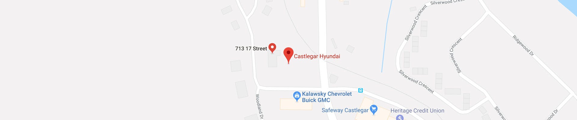 castlegar hyundai map location
