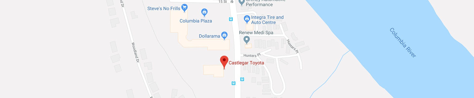 Castlegar Toyota Map Location