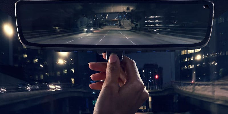 Digital Rearview Mirror with HomeLink - toyota venza tech and safety