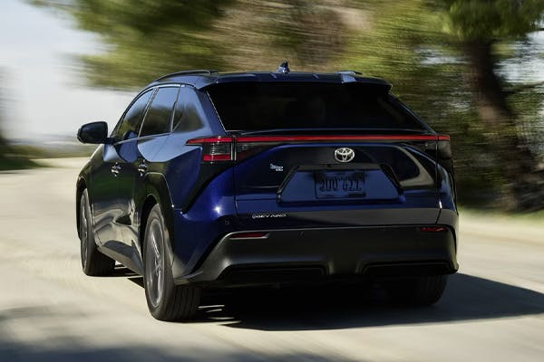 rear view of toyota bz