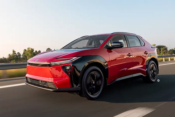 toyota bz red exterior
