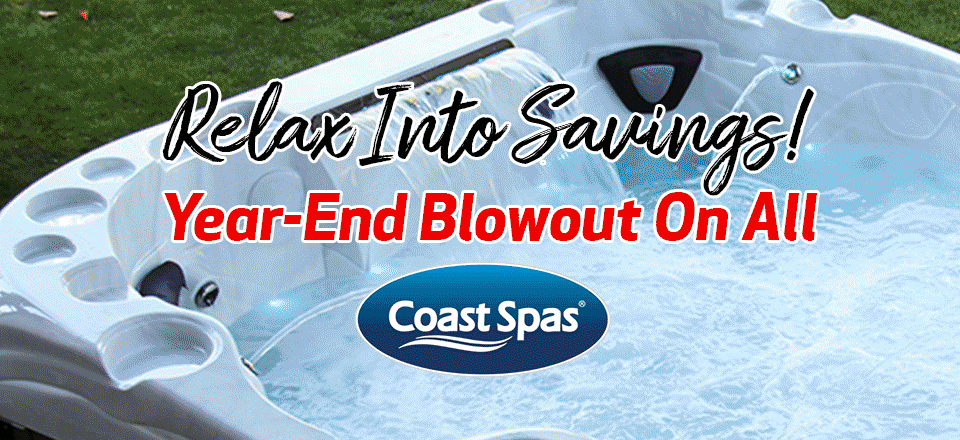 coast spas hot tub end of year sale promo