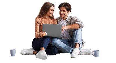 couple on laptop