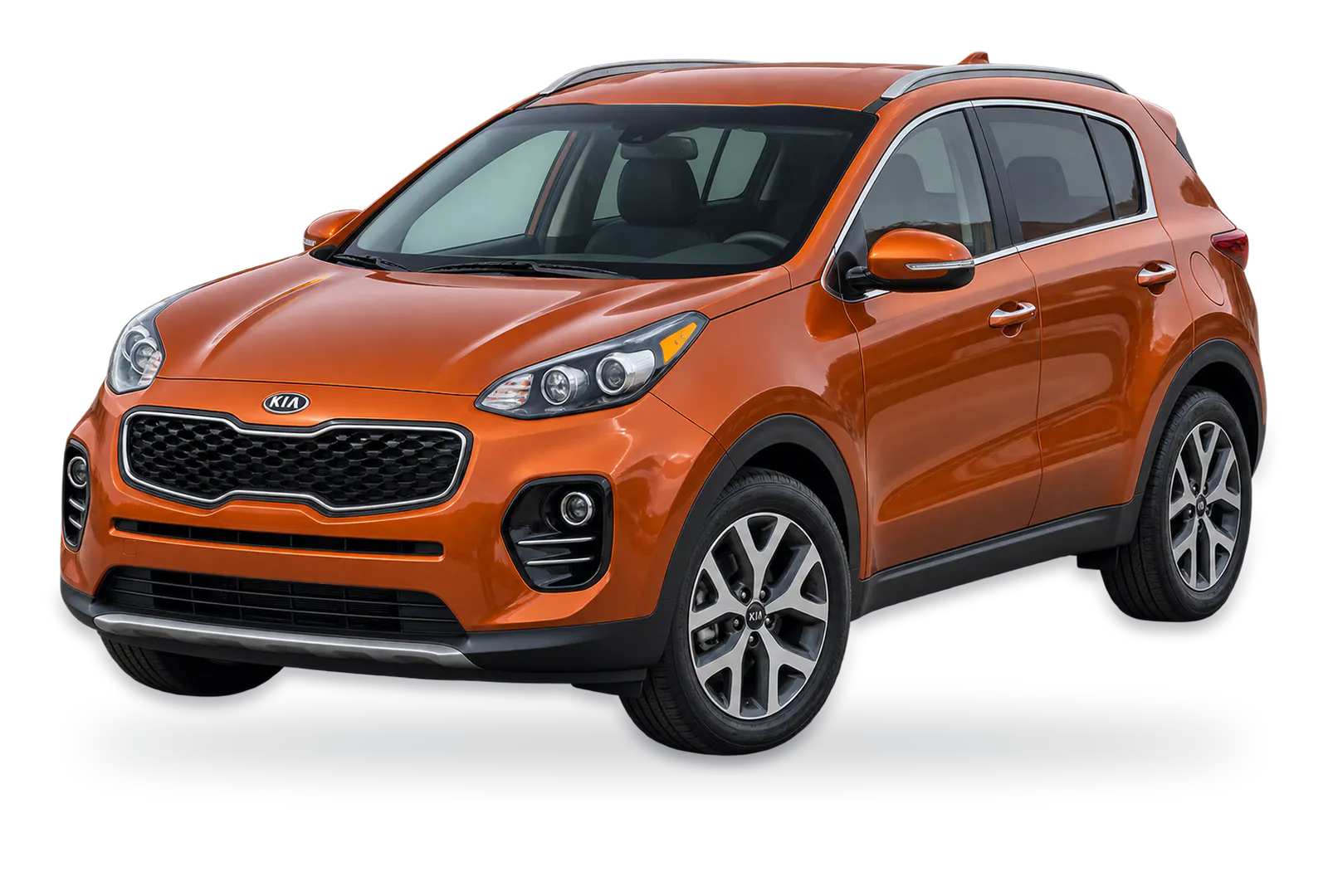 Orange Kia Sportage SUV
