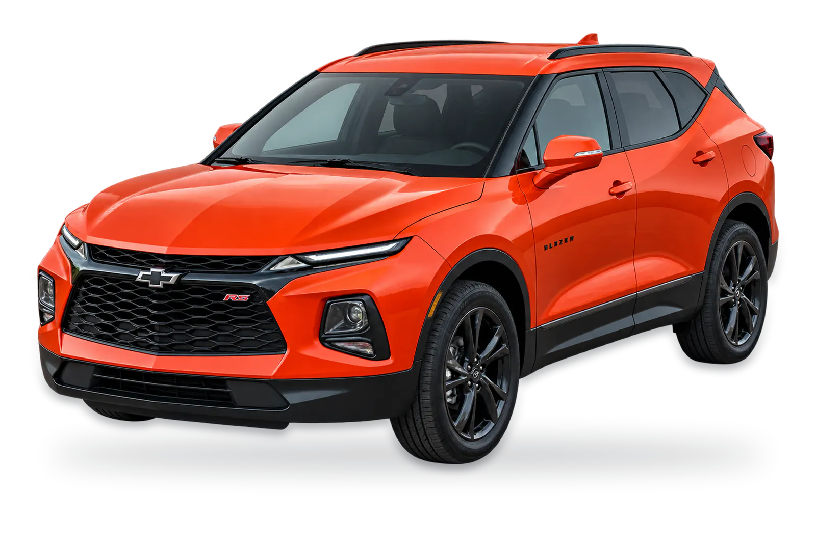 Orange Chevy Blazer SUV