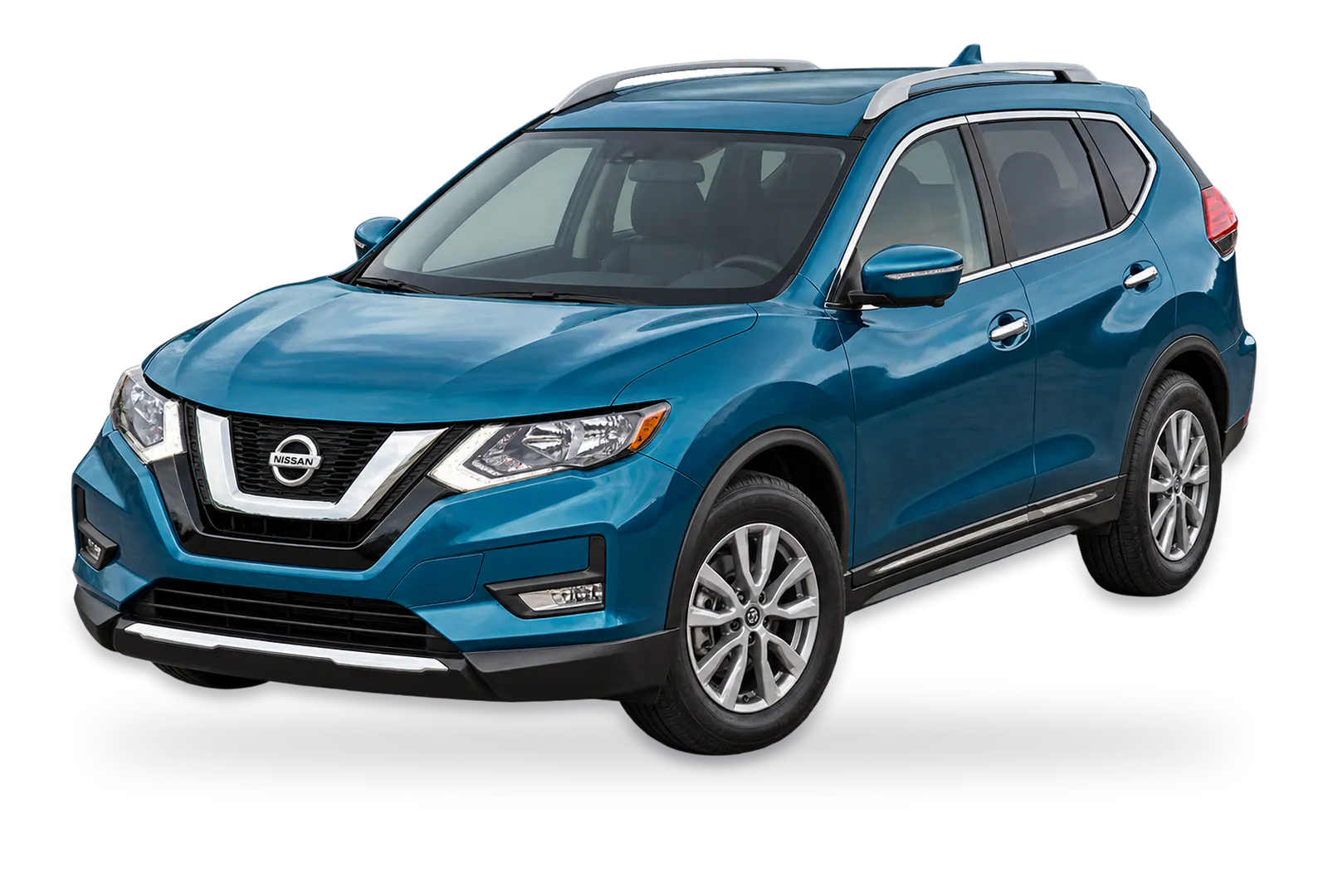 Blue Nissan Rogue SUV