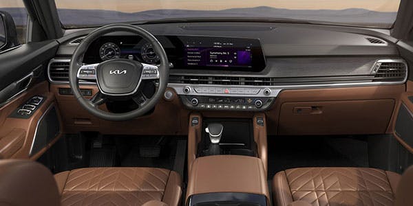 kia telluride interior seating dashboard cabin