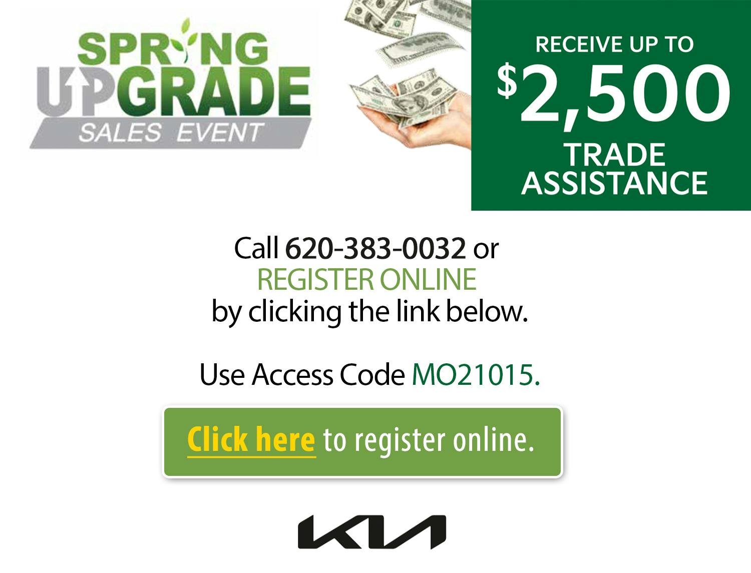 Kia Spring Upgrade Sales Event