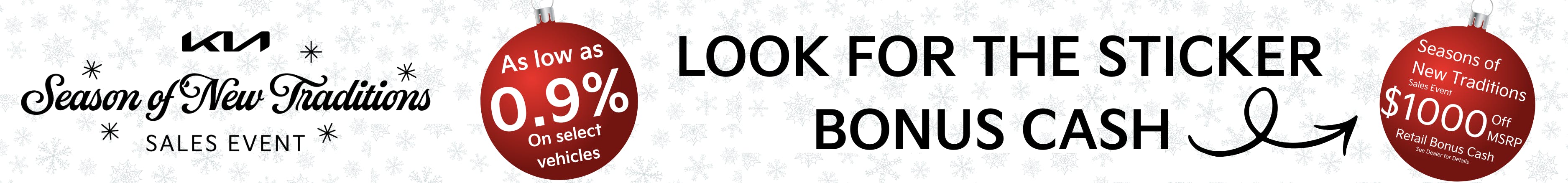 look for the sticker kia sales event