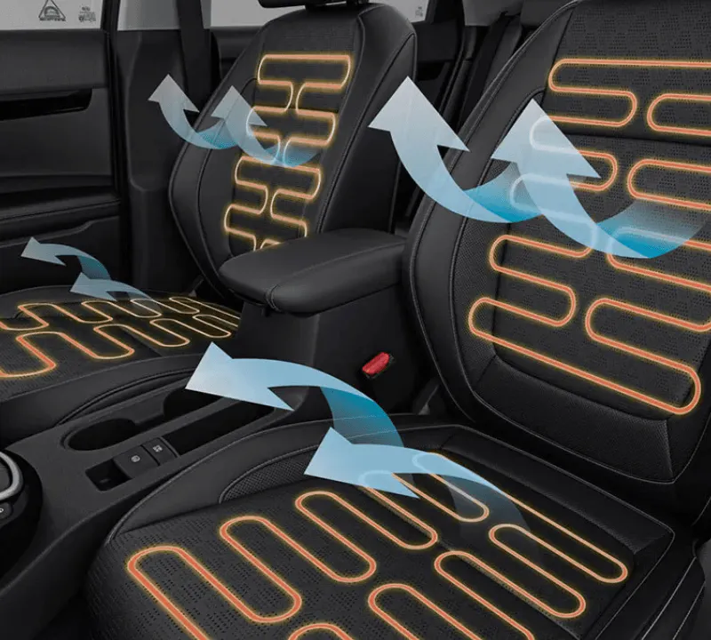 Kia Seltos heated seats interior
