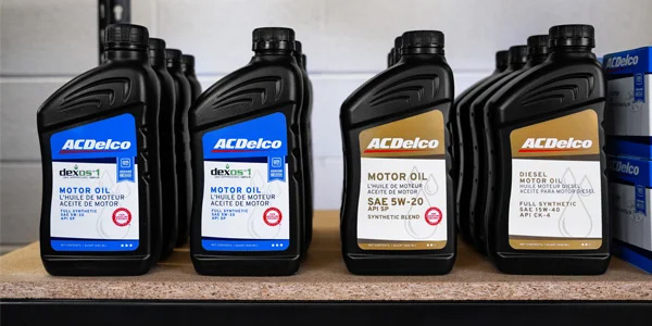 Assorted types of ACDelco Oil