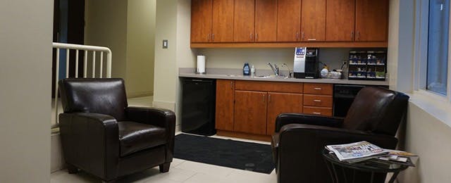 Kitchen with seating