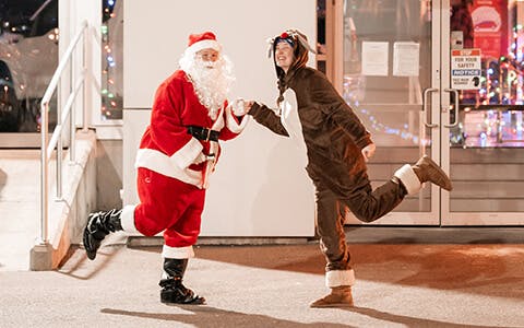 LAF Dress Up as Santa