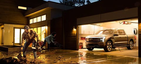  Ford F-150 Lightning as power source during outage