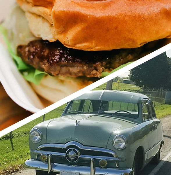 barbeque burger - ford car show