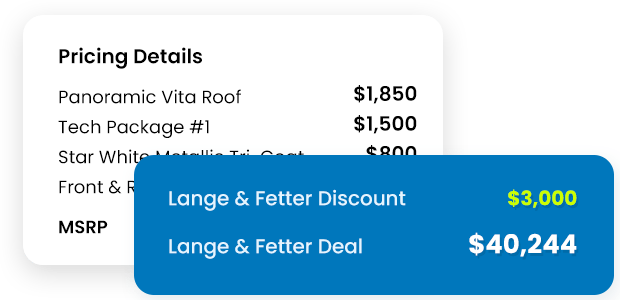 Transparent pricing breakdown at Lange and fetter Ford