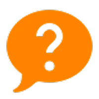 question mark bubble icon