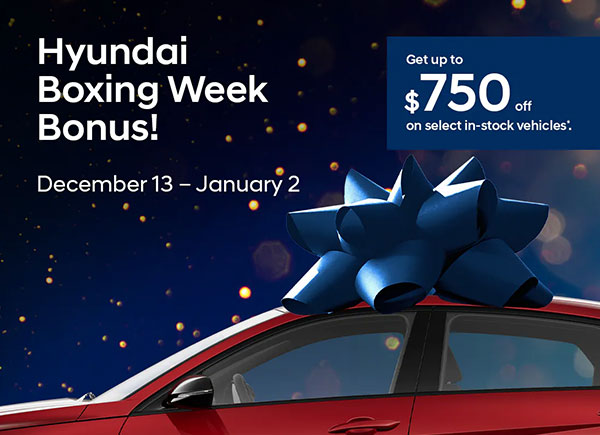 Hyundai Boxing Weeek Bonus Event