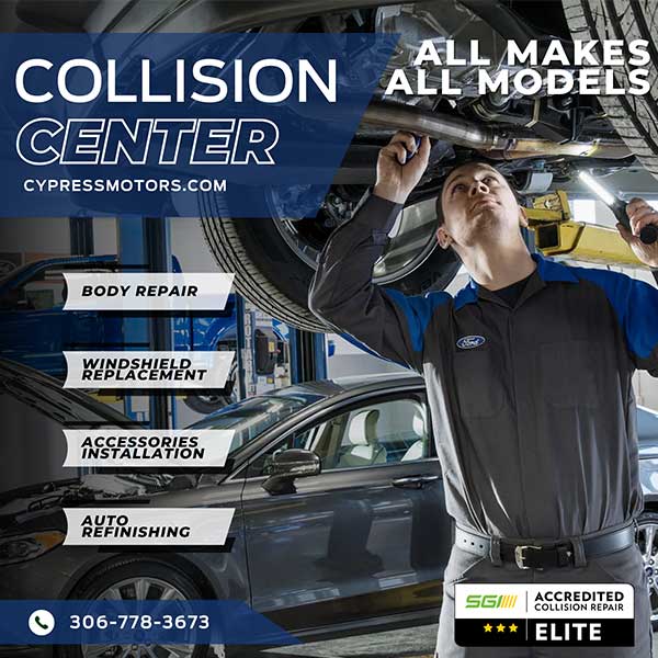 Collision Centre Auto Repairs in Swift Current, SK Cypress Motors