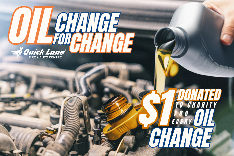 Oil change for change monthly donations