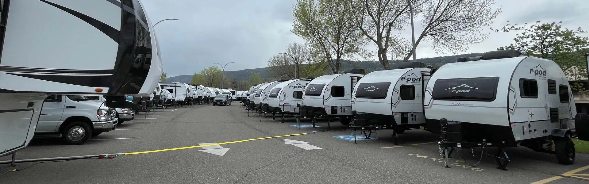 truck hauling an rv
