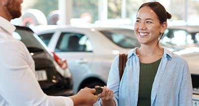 a student applying to finance a used car
