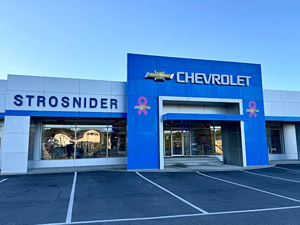 Exterior photo of Strosnider Chevrolet\\\'s building