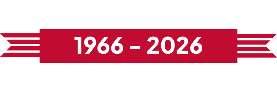 1966 - 2026 sign