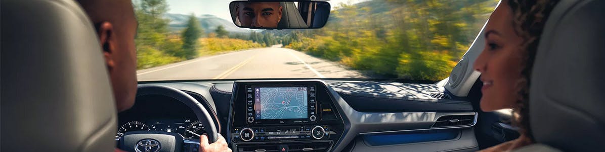 toyota highlander interior -  tech and safety -  connected services -  safety sense