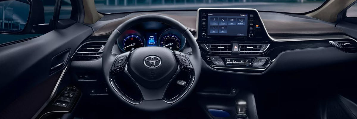 2022 toyota c-hr interior, dashboard, safety sense, connected services