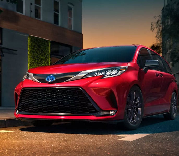 toyota sienna - exterior body minivan 